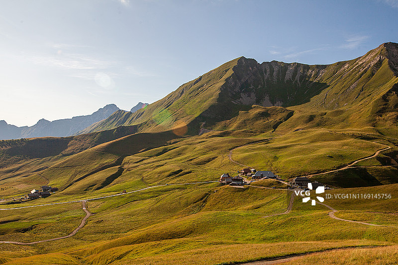 法国阿尔卑斯山脉 - 安纳斯山口图片素材