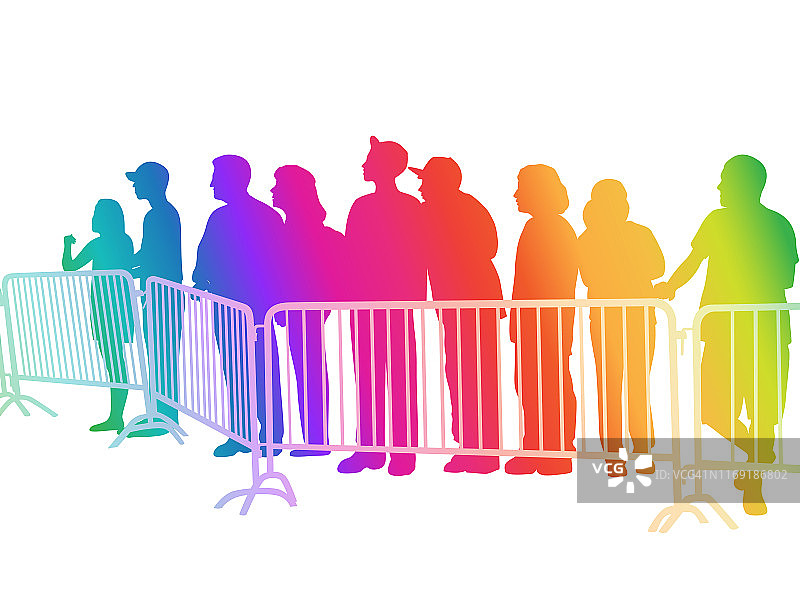 人群控制彩虹图片素材