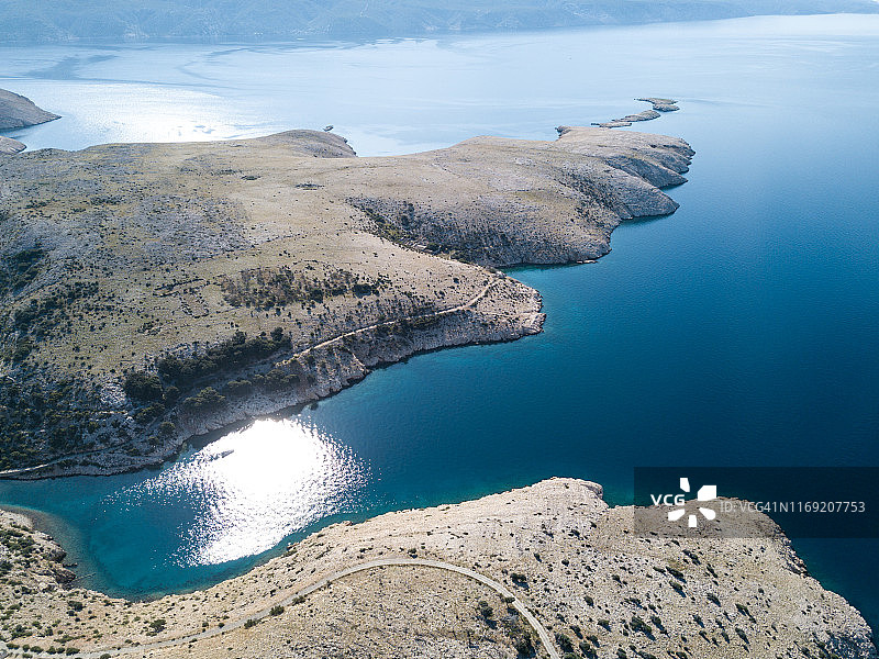 亚得里亚海的干燥岛屿半岛图片素材