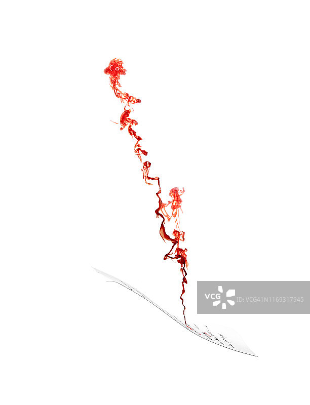 纸和红色墨水图片素材