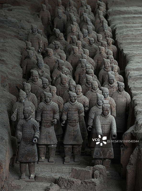 中国西安秦始皇兵马俑图片素材