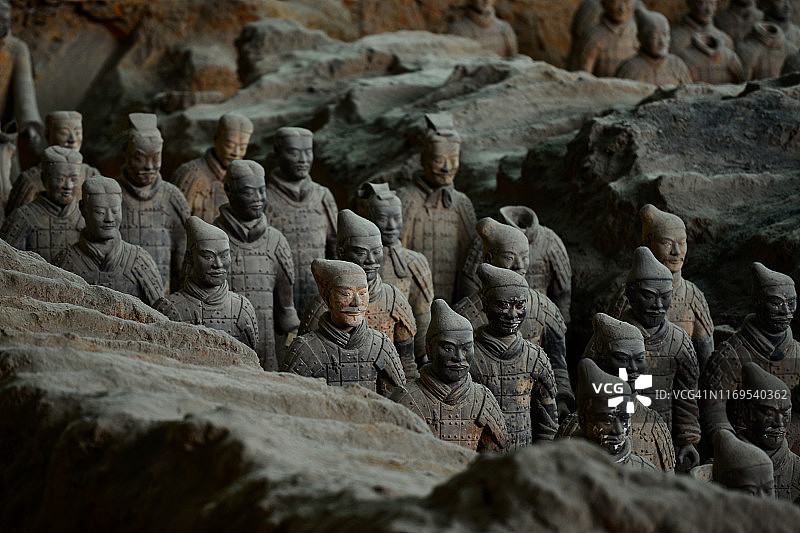 中国西安秦始皇兵马俑图片素材