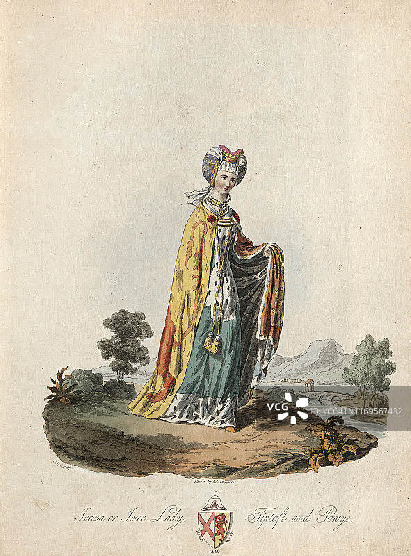 乔伊斯·蒂普托夫女士：中世纪女性，15世纪图片素材