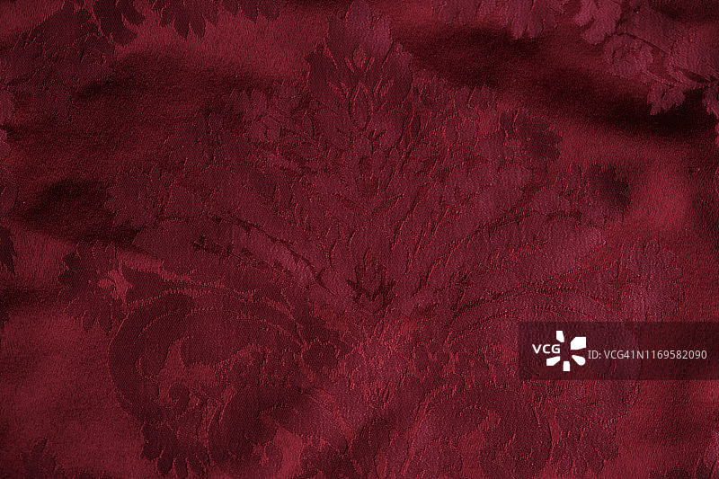 红色丝绒印花纹理图片素材