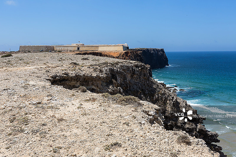 葡萄牙萨格雷斯历史悠久的堡垒图片素材