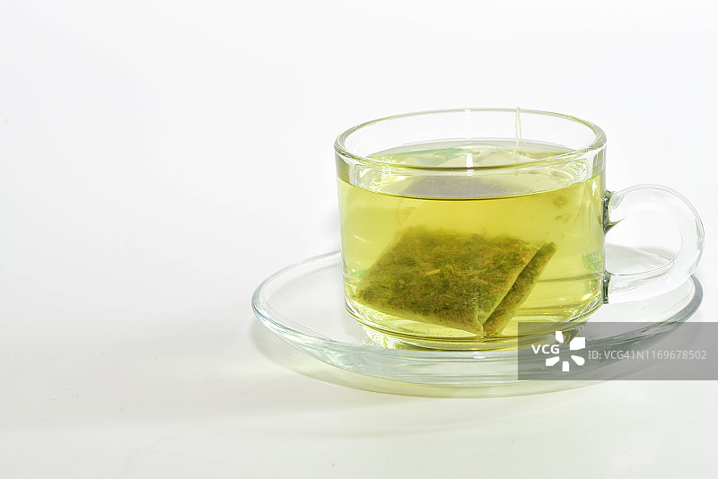 袋泡茶和绿茶图片素材