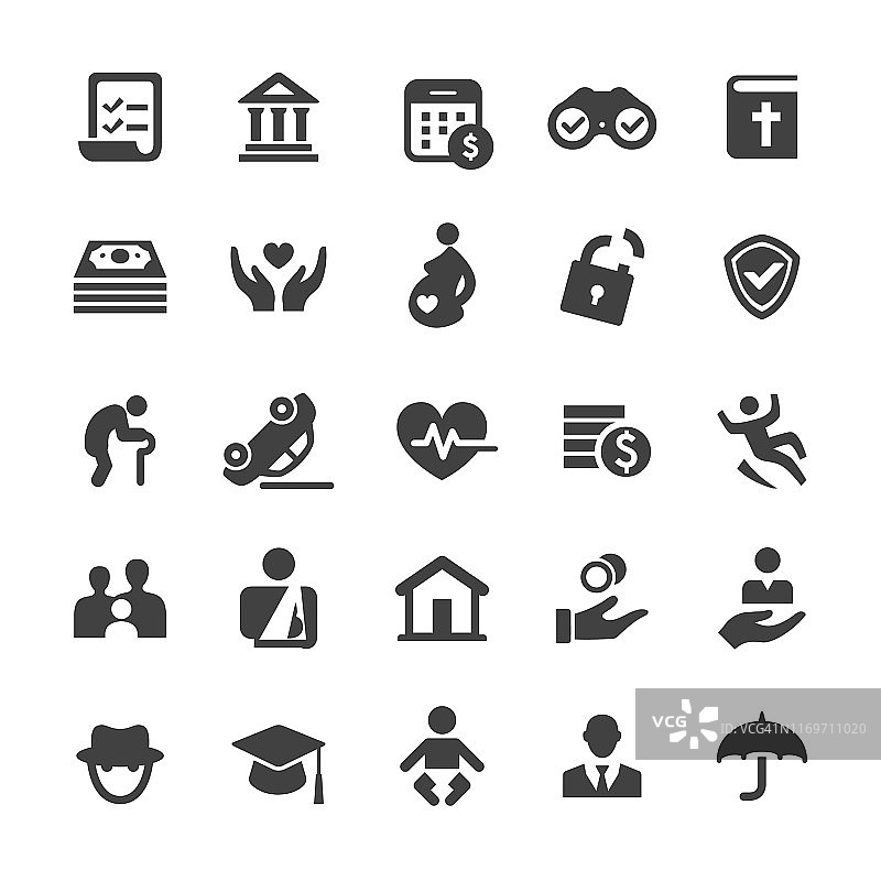 人寿保险图标 - 智能系列图片素材