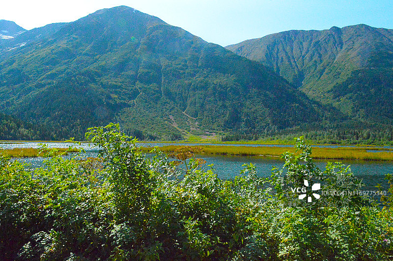 特恩湖，基奈半岛，阿拉斯加图片素材