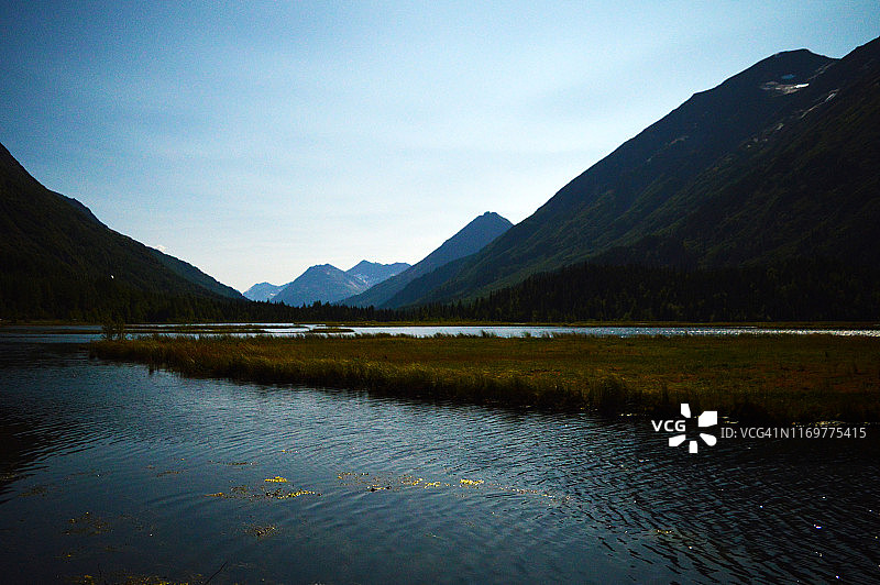 特恩湖，基奈半岛，阿拉斯加图片素材