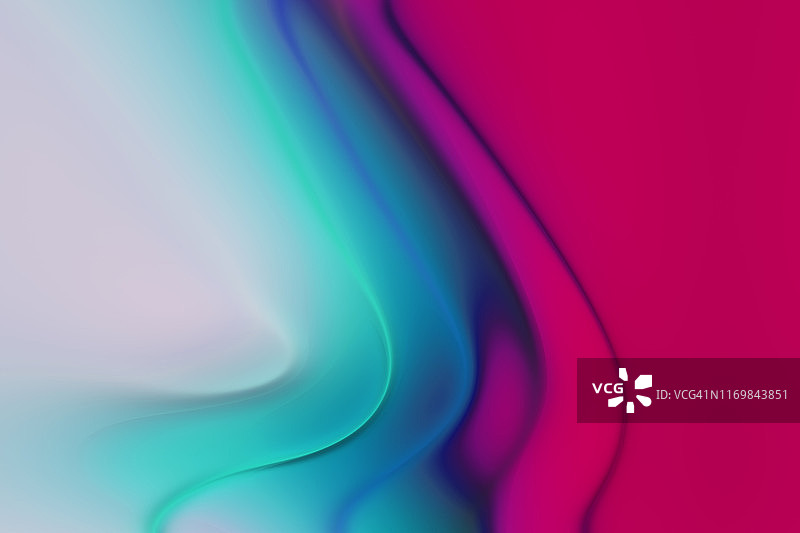 抽象品红色白色青色波浪流动背景图片素材