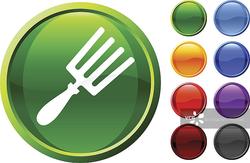 小型园艺叉免版税矢量图图片素材