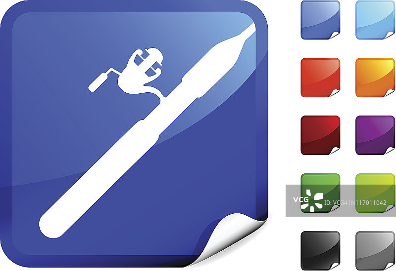 免版税鱼竿矢量素材图片素材