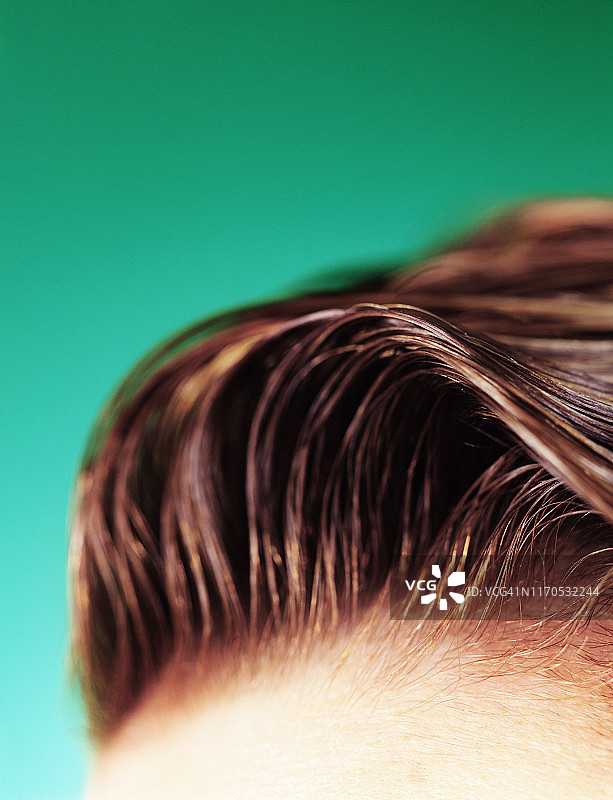 男孩的头发特写图片素材