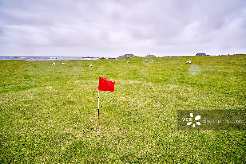 苏格兰艾奥纳岛高尔夫球场图片素材