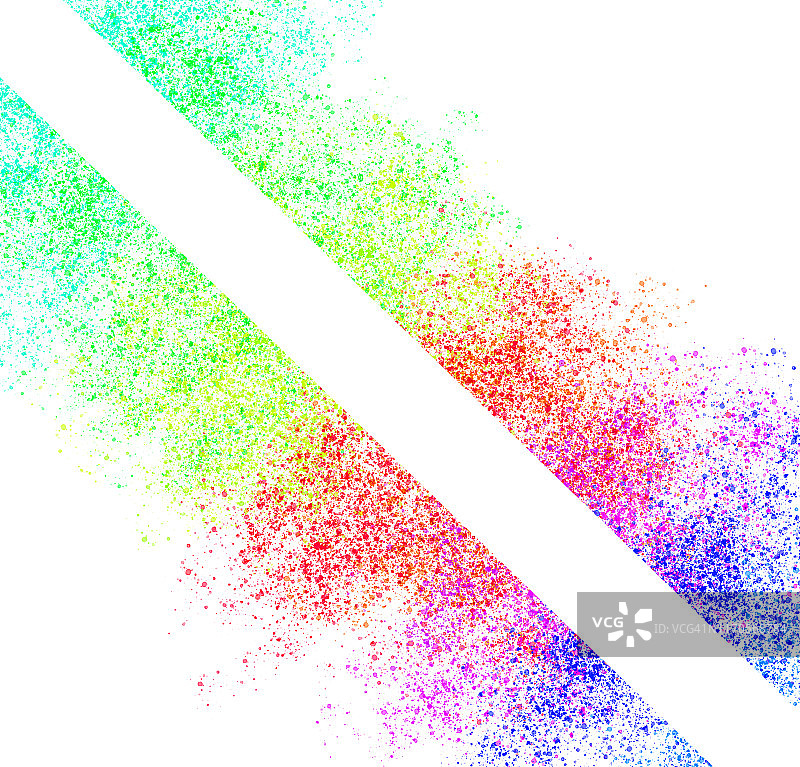 水彩颜料在纸上混合创建一个水彩效果的插图图片素材