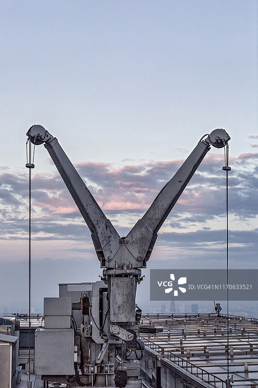 上海黄昏图片素材