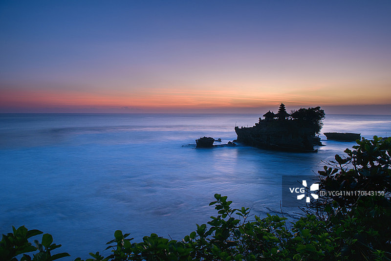 巴厘岛海神庙日落图片素材