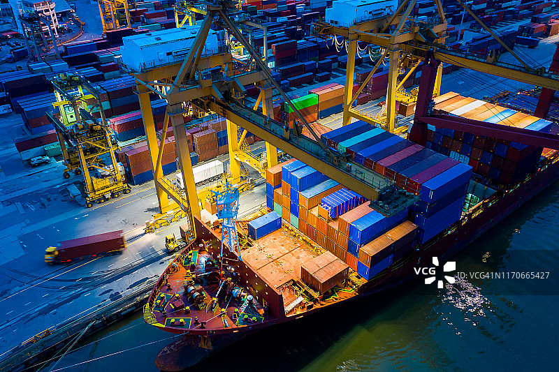 集装箱仓库图片素材