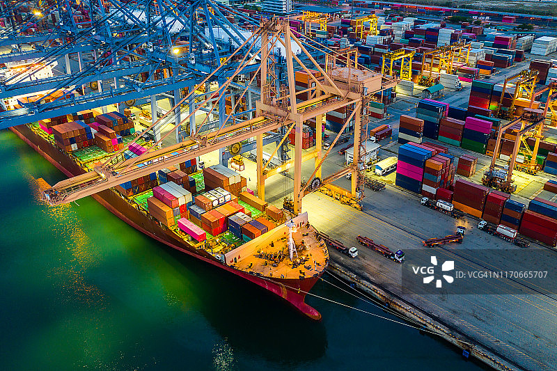 集装箱仓库图片素材