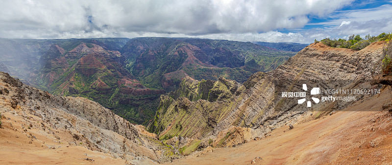 美国夏威夷可爱岛威美亚峡谷州立公园图片素材