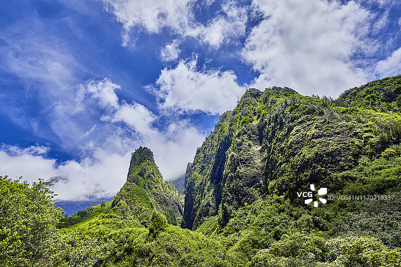 美国夏威夷毛伊岛伊奥针州立纪念碑图片素材