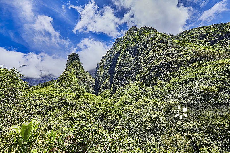 美国夏威夷毛伊岛伊奥针州立纪念碑图片素材