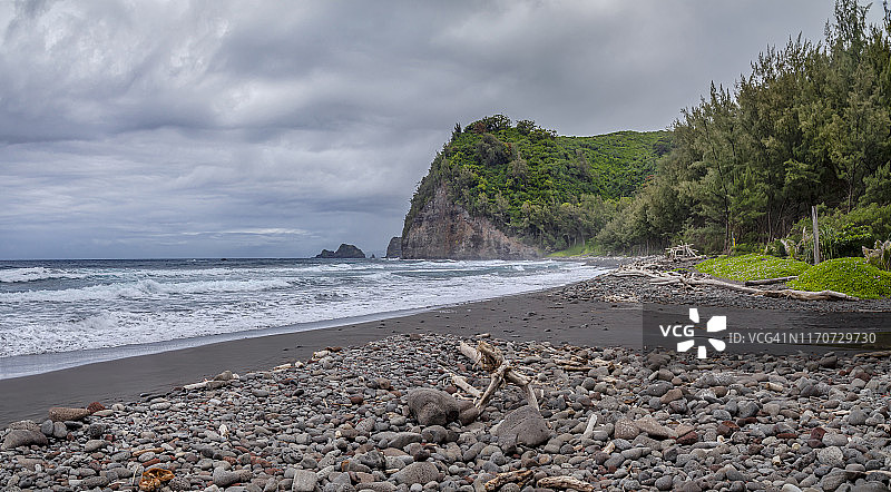 波罗陆山谷瞭望台，卡帕奥，大岛，夏威夷，美国图片素材