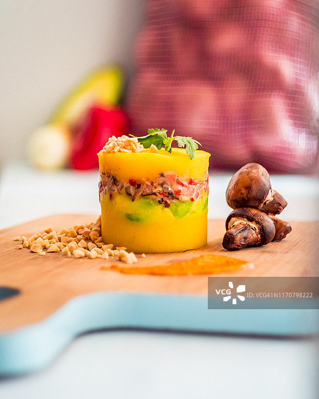 秘鲁酸橙烤蘑菇料理图片素材