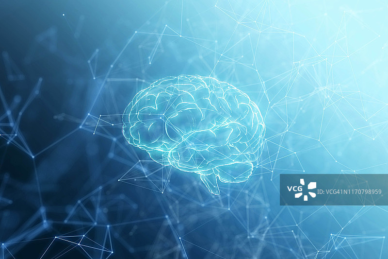 大脑网络图片素材