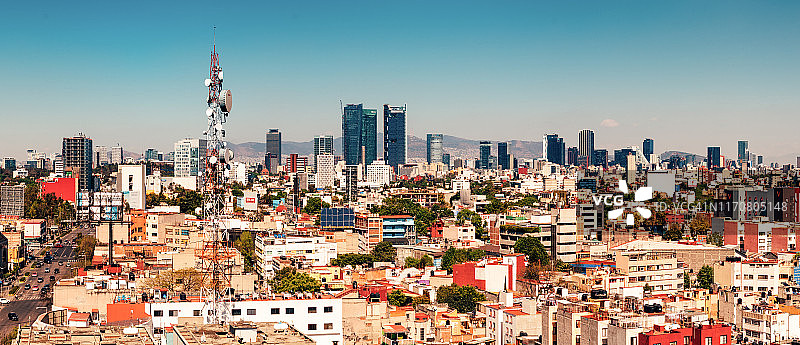 墨西哥城天际线图片素材