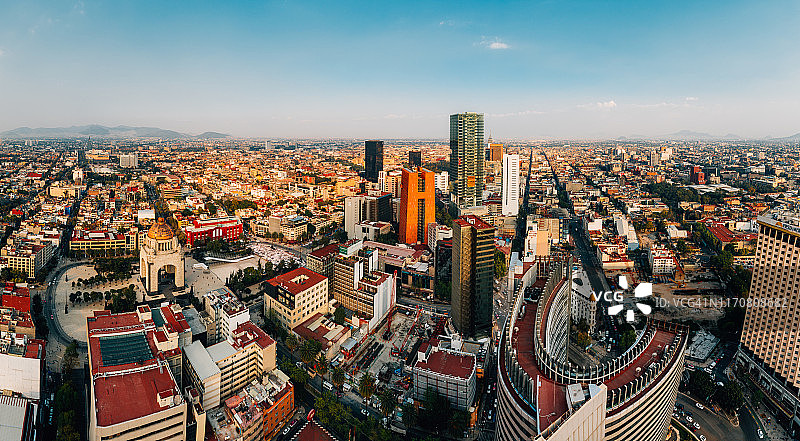 墨西哥城天际线图片素材