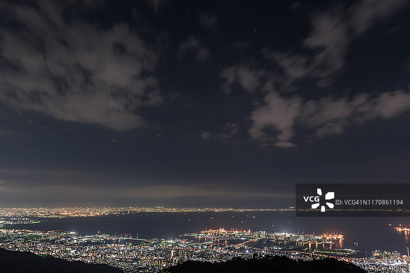 日本神户六甲山夜景图片素材