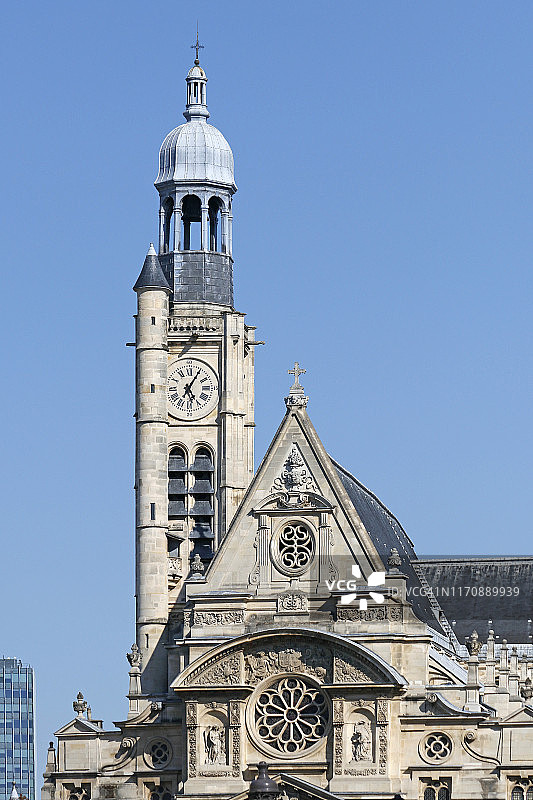 巴黎圣艾蒂安-迪-蒙教堂图片素材