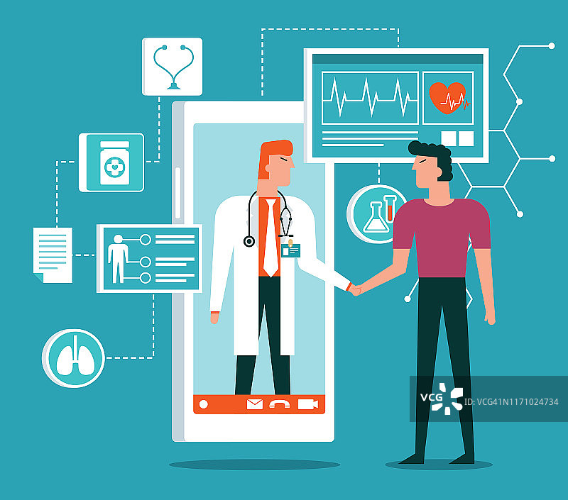 在线医疗服务-患者图片素材