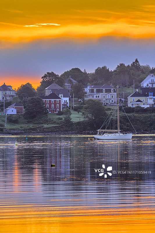 加拿大新斯科舍省卢嫩堡古镇图片素材