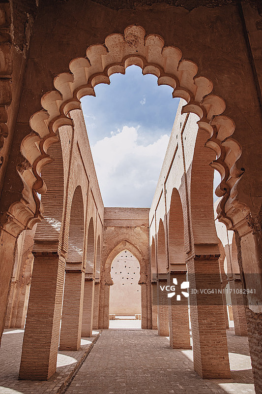 摩洛哥阿特拉斯山脉廷梅勒清真寺景色图片素材
