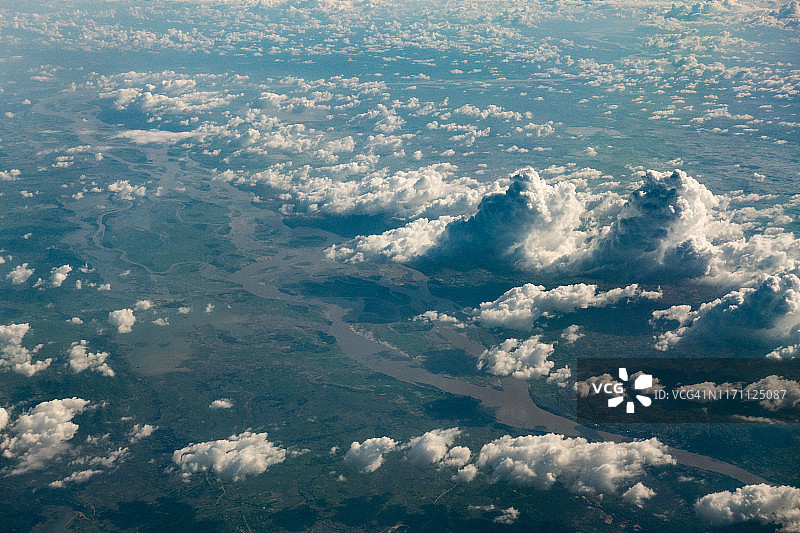 缅甸曼德勒实皆省航拍图片素材