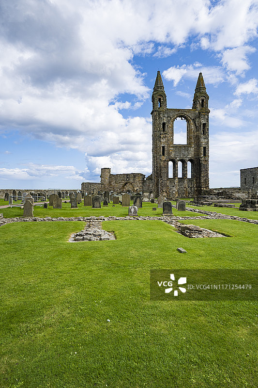 苏格兰圣安德鲁斯圣安德鲁斯大教堂图片素材