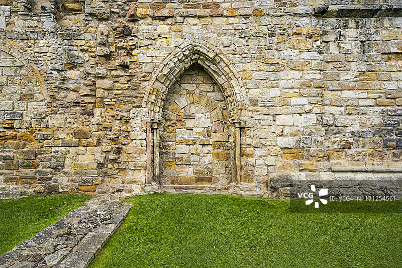 英国苏格兰圣安德鲁斯大教堂遗址图片素材