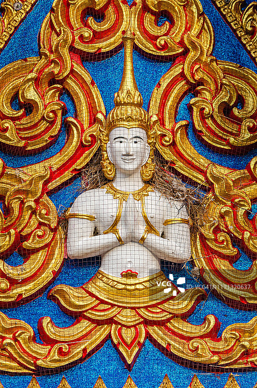 佛教寺庙的正面图片素材