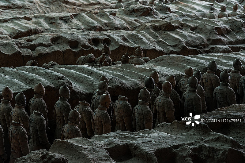 中国西安秦始皇兵马俑图片素材