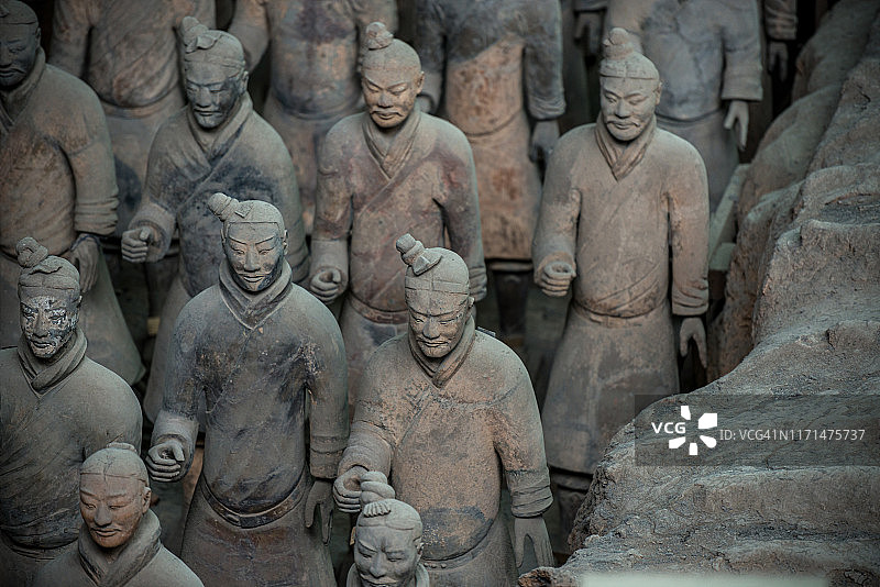 中国西安秦始皇兵马俑图片素材
