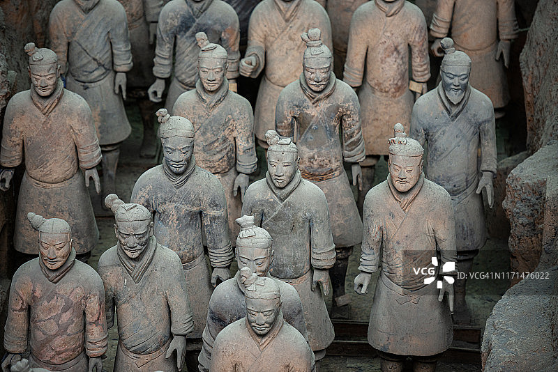 中国西安秦始皇兵马俑图片素材