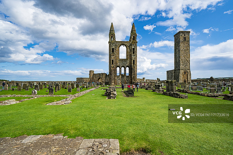 苏格兰圣安德鲁斯圣安德鲁斯大教堂图片素材