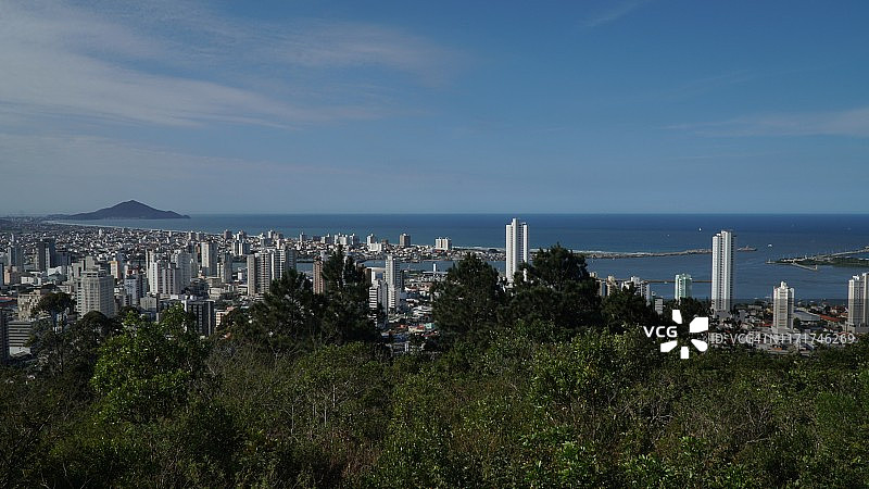 巴西圣卡塔琳娜州伊塔雅伊市城市景观图片素材