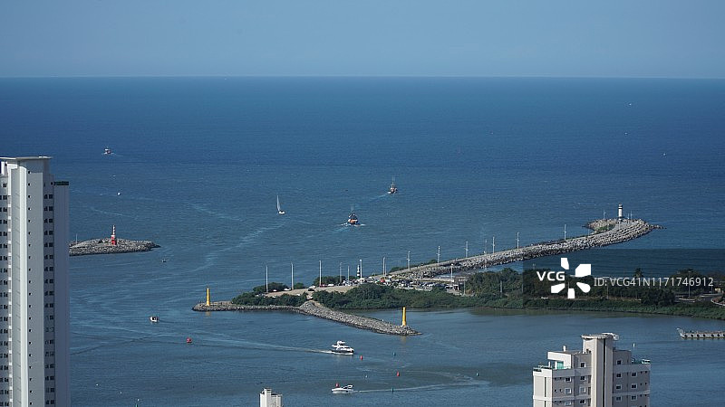 巴西圣卡塔琳娜州伊塔雅伊城市景观图片素材