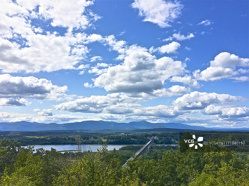 纽约州哥伦比亚、格林县和哈德逊河风光图片素材