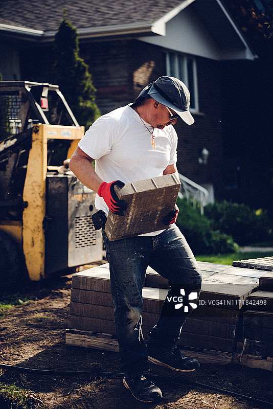 车道翻新铺路图片素材