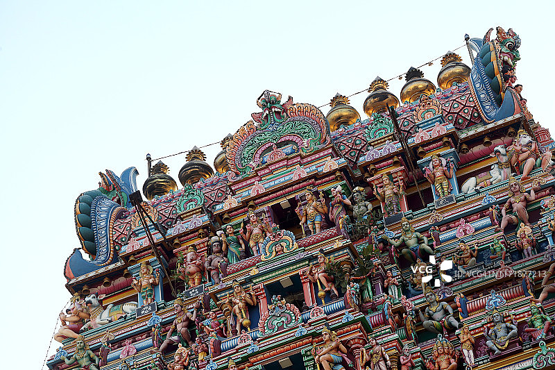 印度泰米尔纳德邦金奈 Mylapore 卡帕利斯瓦拉尔神庙图片素材