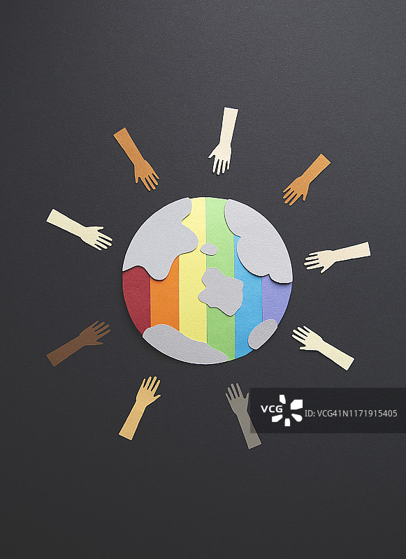 彩色世界地球仪图片素材